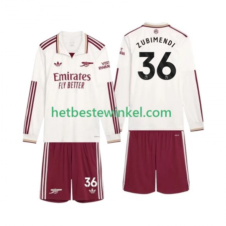 Arsenal Zubimendi 36 Voetbalshirts Kind Third 2025-26 - LS